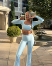 FlexFlaire Leggings - Baby Blue