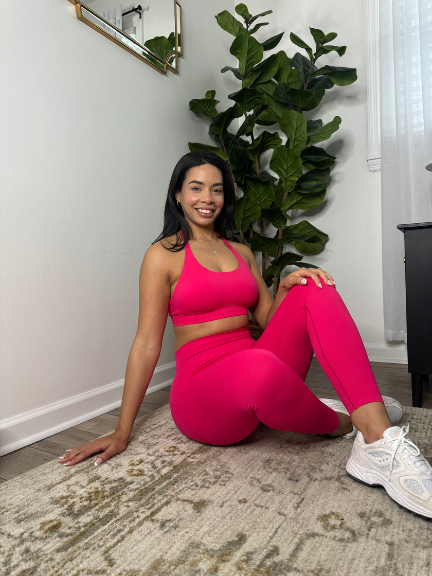 SierraSculpted Leggings - Deep Pink