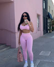 Aura Leggings - Blush Pink