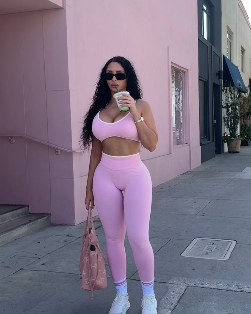 Aura Leggings - Blush Pink