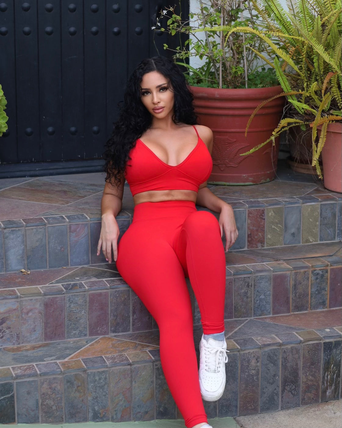 Elevate Sports Bra - Fiery Red