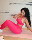 SierraSculpted Leggings - Deep Pink